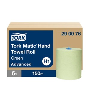 Tork Matic H1 zielony ręcznik w roli (makulatura) 150m A6