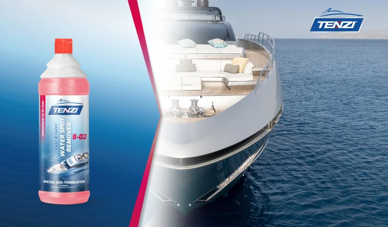 TENZI Boat Water Spot Remover 1L środek do usuwania osadu oraz plam po twardej wodzie na łodziach i jachtach
