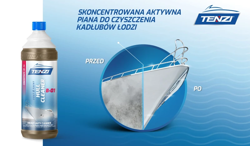 TENZI Boat Hull Cleaner 5L środek do czyszczenia zewnętrznej części kadłubów w łodziach i jachtach