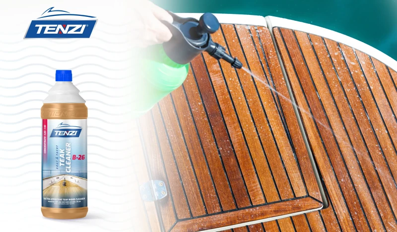 TENZI Boat Teak Cleaner 1L środek do czyszczenia drewna tekowego na łodziach i jachtach