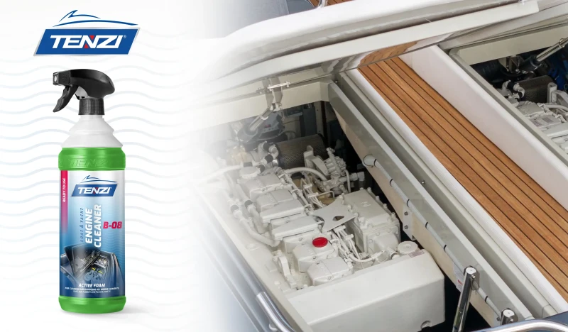 TENZI Boat Engine Cleaner 1L preparat do czyszczenia silników formuła aktywnej piany na łodziach i jachtach