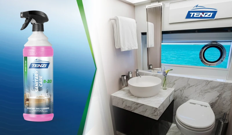 TENZI Boat Sanitary Care 1L preparat do bieżącego mycia powierzchni sanitarnych na łodziach