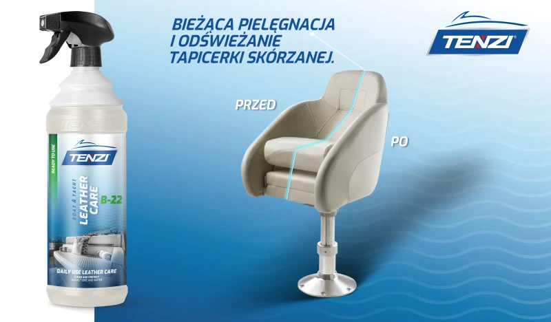 TENZI Boat Leather Care 1L preparat do bieżącej pielęgnacji tapicerki skórzanej na łodziach