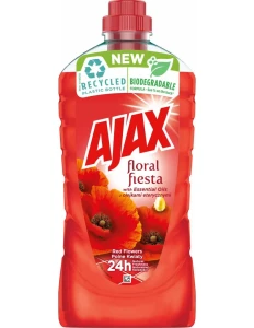 AJAX 1l płyn uniwersalny Floral Polne Kwiaty (czerwony)