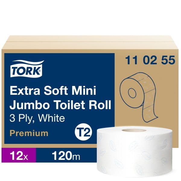 Papier toalet. TORK 110255 Mini Jumbo Premium 3W
