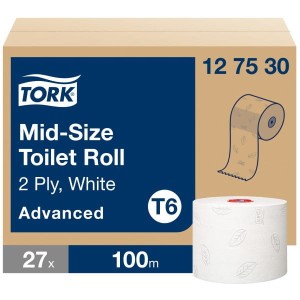 Papier toaletowy TORK 127530 biały 2W 100m