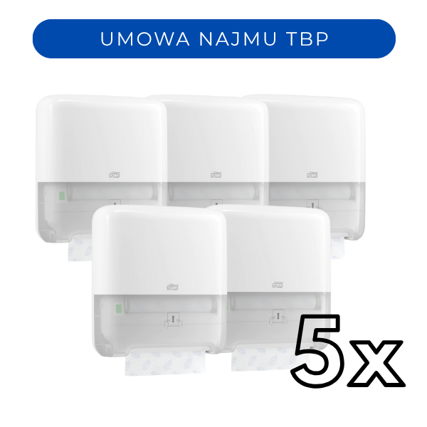Tork Matic® dozownik do ręczników w roli 551000 Zestaw dozowników na umowę TBP 5szt