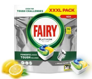 Kapsułki do zmywarki Fairy Platinum All in On 96 szt.