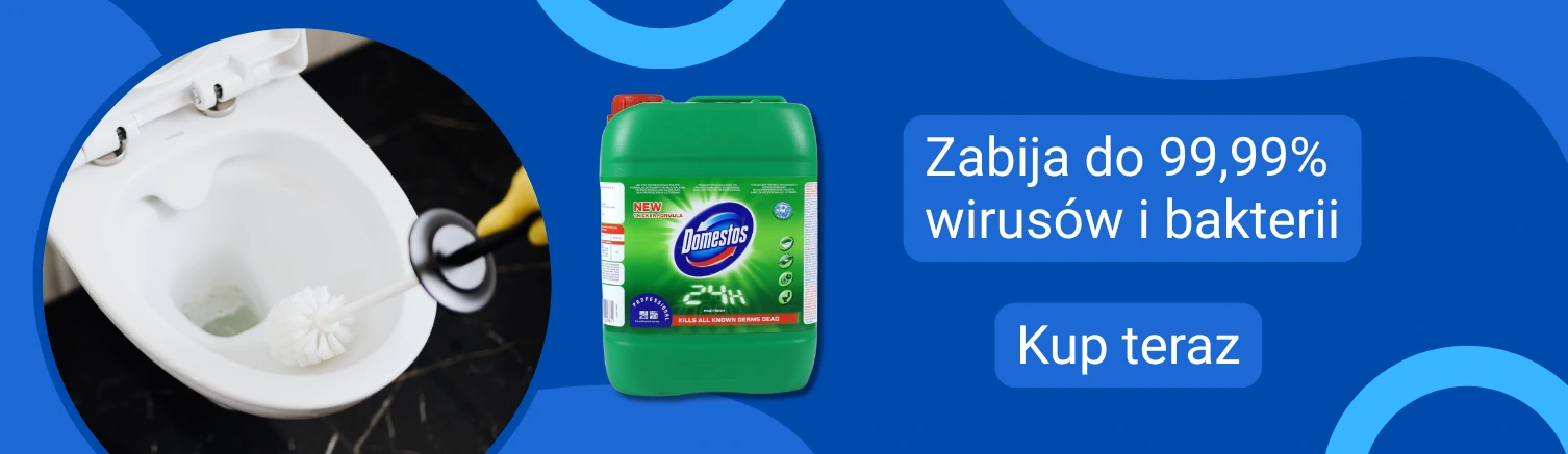Baner domestos HigienaPlus.eu - hurtownia środków czystości