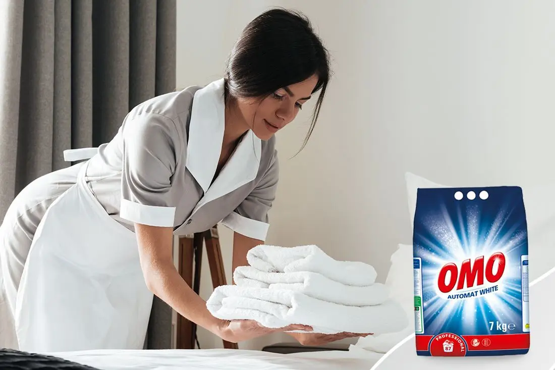 Omo Professional Automat White - skuteczny proszek do prania dla hoteli